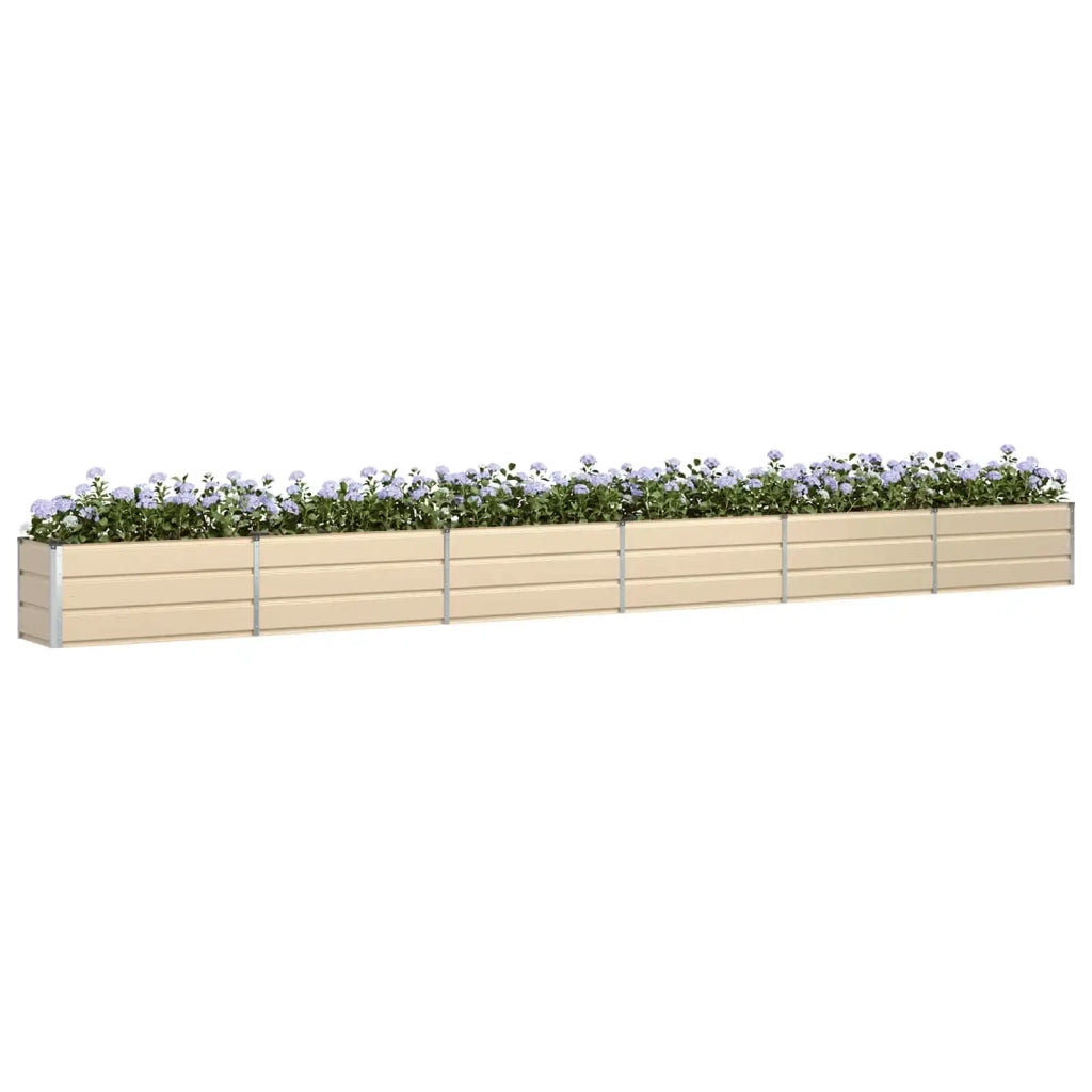 Fioriera Avorio 580 x 50 x 45 cm Acciaio zincato