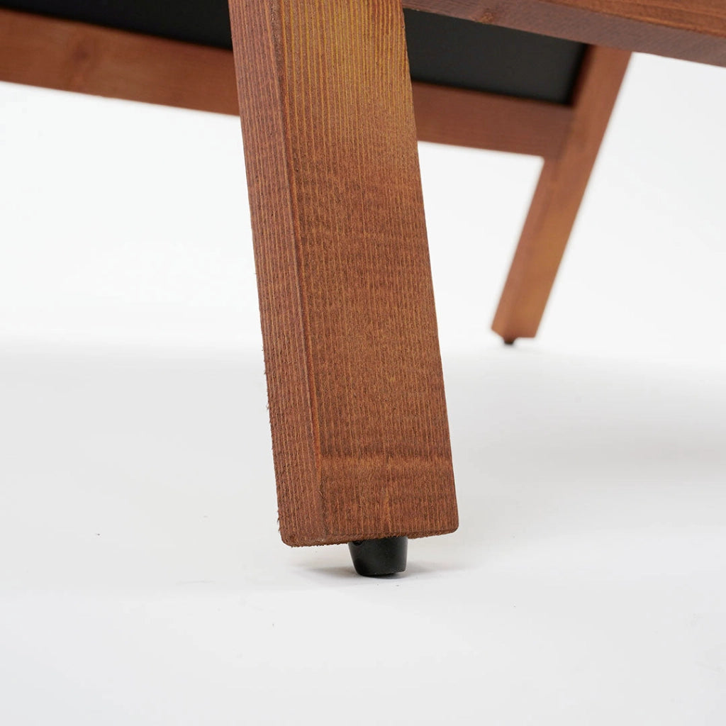 Lavagna a Cavalletto Magnetica 60x78 cm Cornice in Legno di Faggio Dark Wood