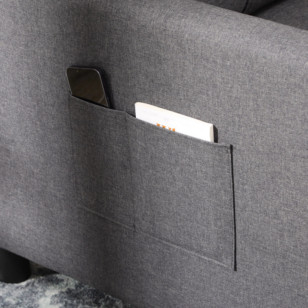 Poltrona Reclinabile Convertibile 3 in 1 ¨C Zephmum ¨C Grigio 69x82x85cm