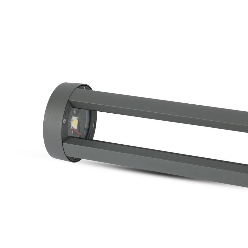 Lampada LED da Giardino Fissaggio a Terra LED COB 10W Colore Nero h:80cm 4000K IP65