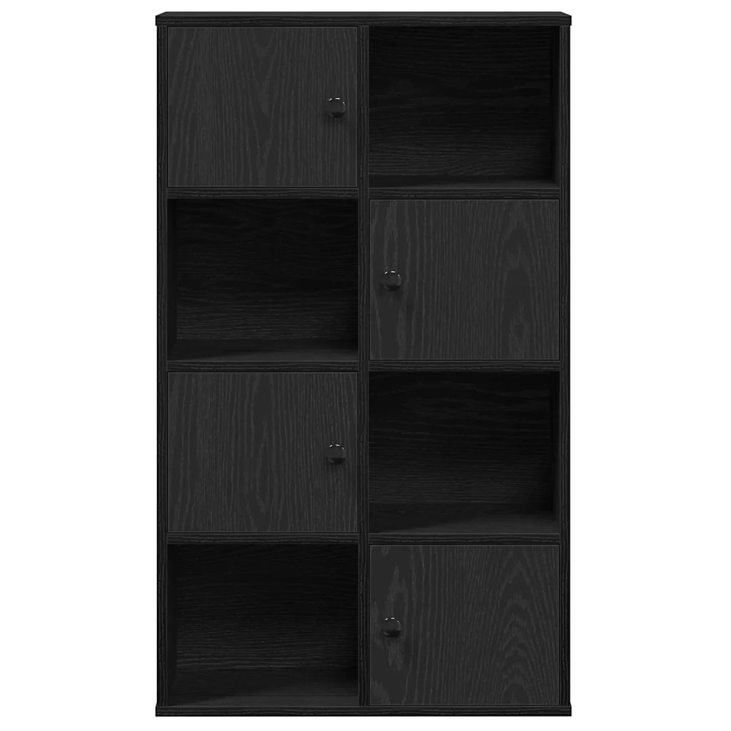 Libreria Rovere Nero 60x24x101,5 cm in Legno Multistrato 860392