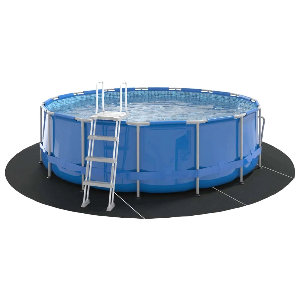 Telo per Fondo Piscina Nero ? 458 cm Tessuto Non Tessuto CFW8958640