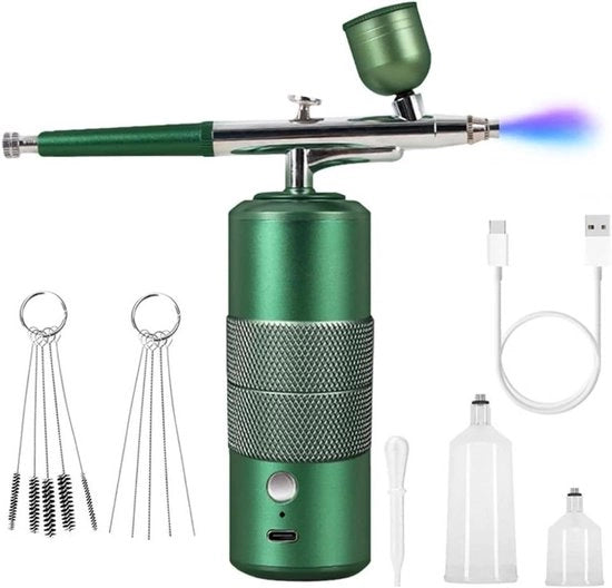 Kit di pennello a spruzzo portatile 30PSI a mano mano senza fili caricabile azione doppia mini kit di pennello a spruzzo - per modellismo e schilderia