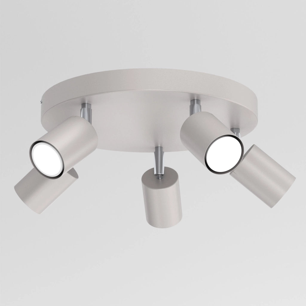 Lampada da soffitto 5x GU10 grigia metallo Luminex