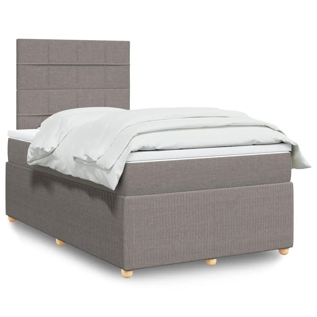 Giroletto a Molle con Materasso Tortora 120x190 cm in Tessuto 3294299