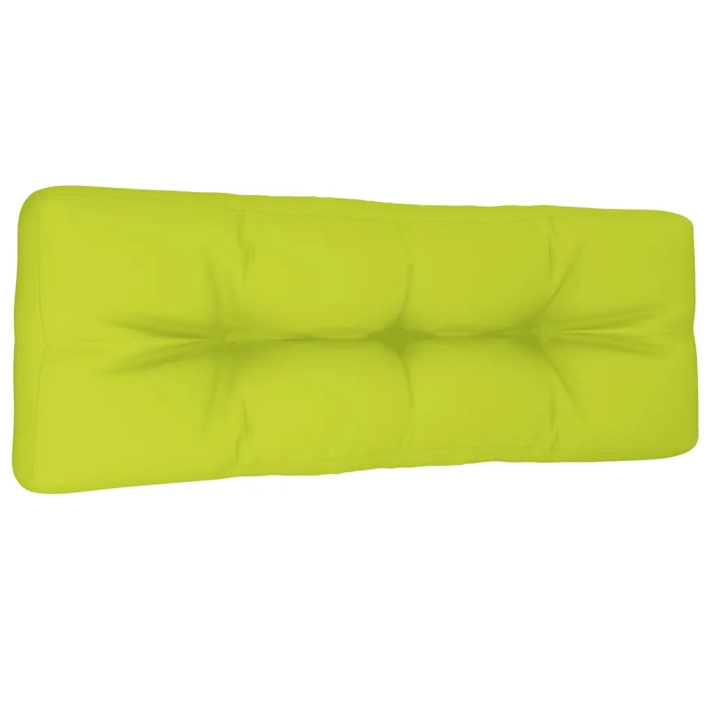 Cuscino per Pallet Verde Brillante 120x40x12 cm in Tessuto