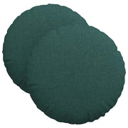 Cuscini per Seduta 2 pz | Cuscini per sedie Verde Scuro ?40 x 13 cm Tessuto