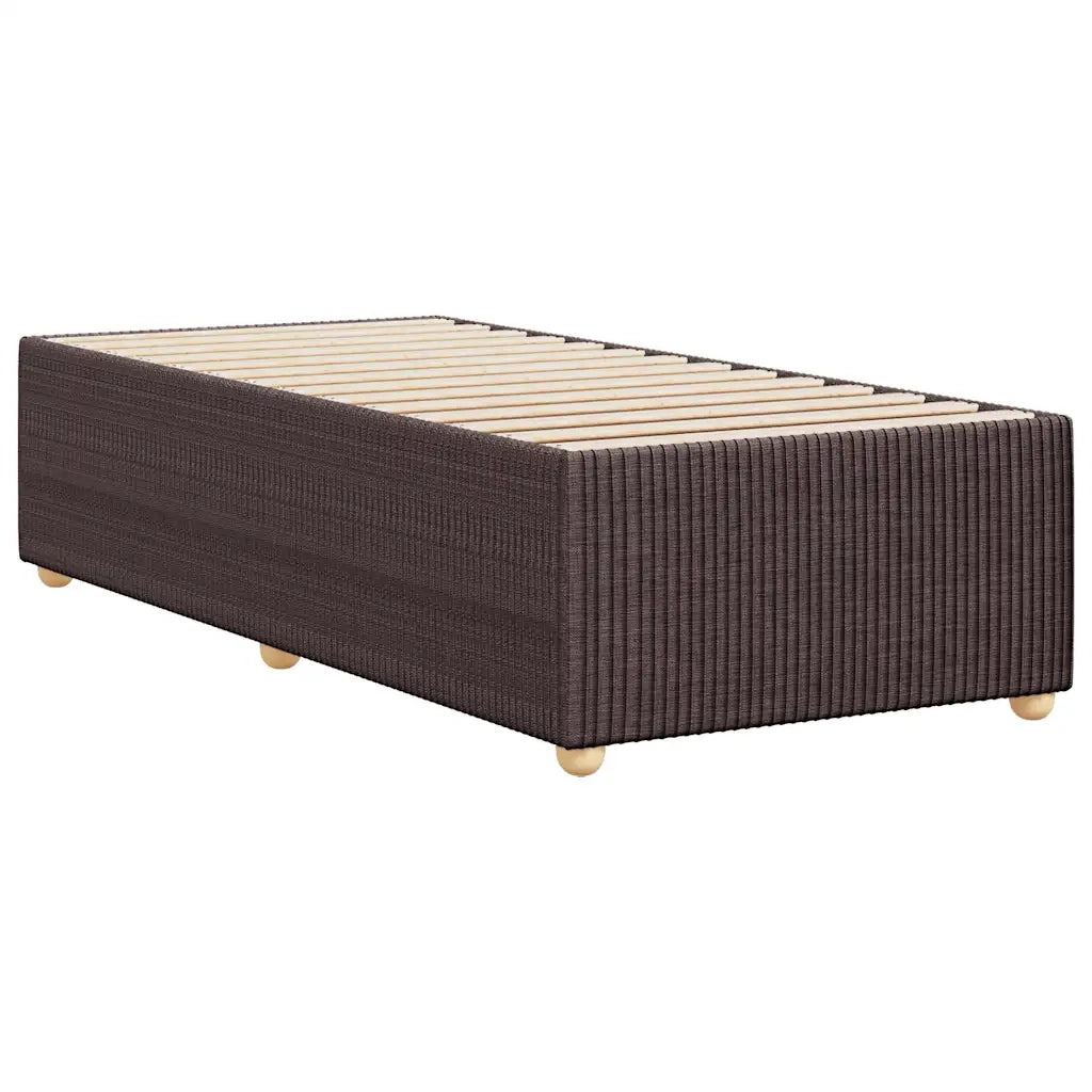 Giroletto senza Materasso Marrone Scuro 80x200 cm Tessuto 3284896