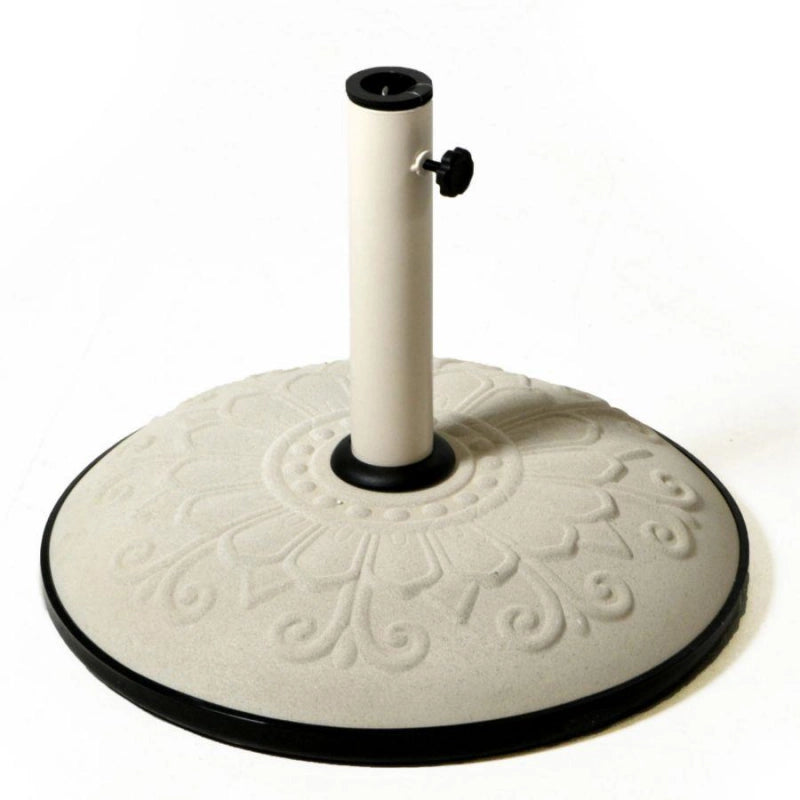 Ombrellone solo base bianco con decoro cm 50, kg25 misura tubo cm 5,8x0,12h28