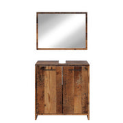 Vicco Set mobili bagno Rovere rustico 2 parti