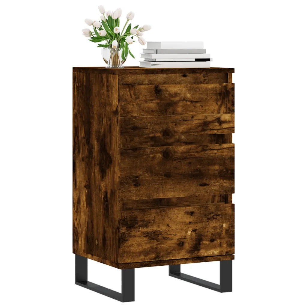 Credenza Rovere Fumo 40x35x70 cm in Legno Multistrato 831105
