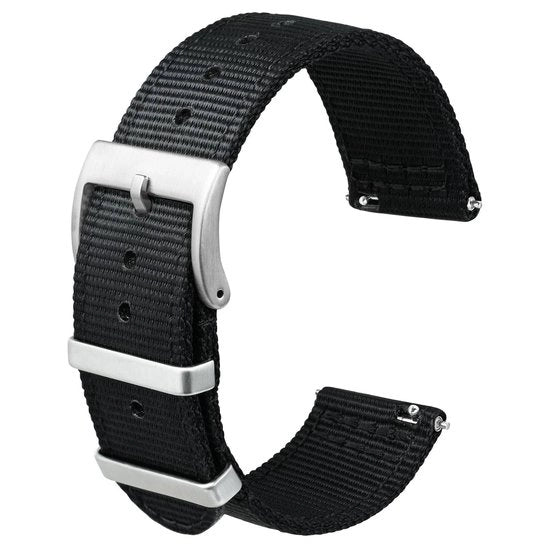 Cintura di orologio in nylon - Bevendolo velocemente - Durevole e confortevole - Doppio strato - Lunghezza regolabile - Adatto per ogni stile