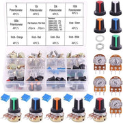 Kit di potenziometro variabile 25 pezzi - Ideale per progetti di elettronica - Kit di regolazione 3296W - Per appassionati e professionisti