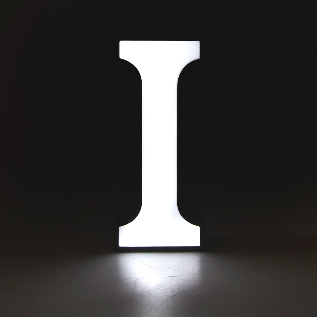 DECORAZIONE LUMINOSA LED A BATTERIA LETTERA I - IDEALE PER EVENTI COMPLEANNI E DECORAZIONI PER LA CASA