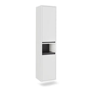 Vicco Armadio per il bagno Bianco/Grigio 38 x 170 cm con 2 porte