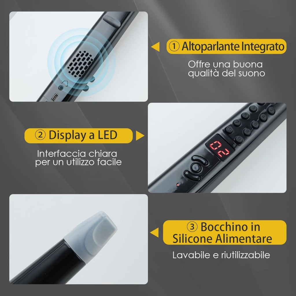 Strumento a Fiato, Strumento Musicale Digitale, Connettività MIDI Bluetooth USB, con 13 Toni, 2 Digitazioni e 3 Sensibilità, Sassofono Elettronico per Principianti, Bambini e Adulti
