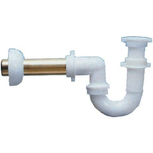 Sifone 4133 p 1 ½  tubo ottone d 0 bianco lira 4133.008