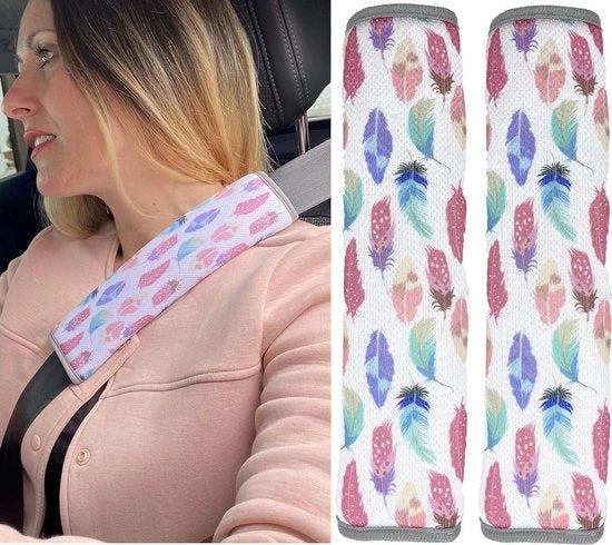 2 x Protezioni cinture di sicurezza per donne adulte, schiuma per schiena e schiuma per spalle, protezione contro la lesione della cintura di sicurezza 

Specifiche tecniche: 
- Modello: 
- Materiale: 
- Dimensioni: 
- Peso: 
- Colore: