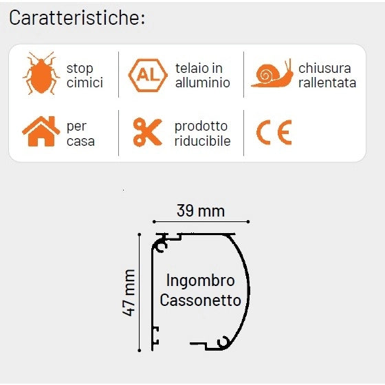 ZANZARIERA RULLO FLASH 120XH160CM MARRONE FINESTRA
