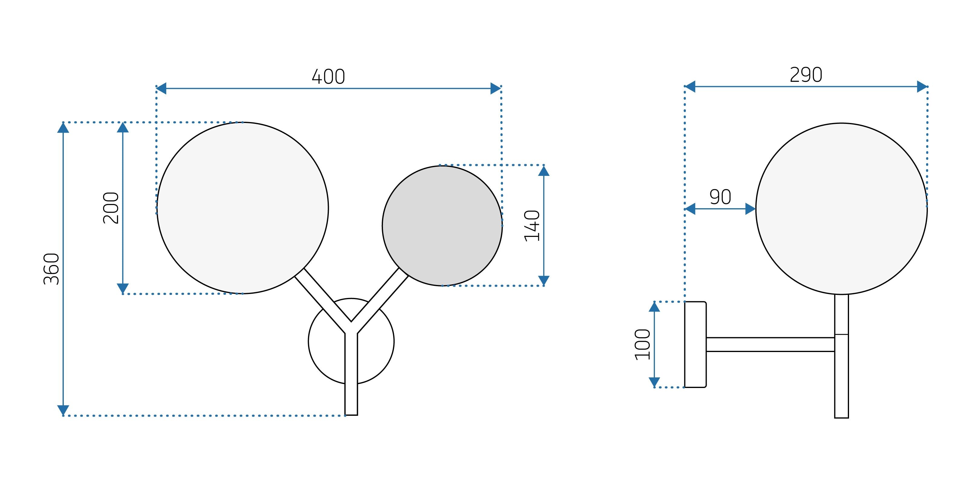 Lampada Da Parete APP1012-2W