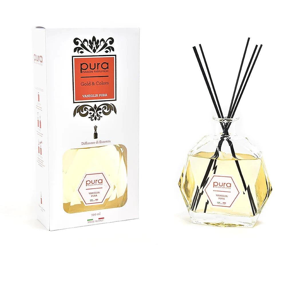 DIFFUSORE BACCHETTI VANIGLIA 700ML GOLD