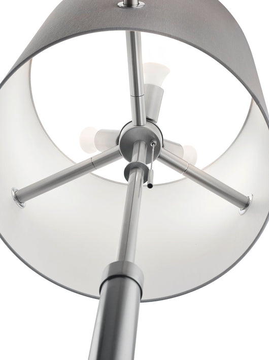 Piantana da Interno  E27 in Metallo Nickel Opaco