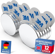 Immagini Magnete Neodymium con Adesivo 3M Maxi-Pack 12 pezzi (20x3mm) | con Adesivi Magnetici 3M | Magneti Potenti per Aziende, Tabelloni Bianchi, Foto e Frigoriferi