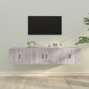 Set Mobili Porta TV 3 pz Grigio Sonoma in Legno Multistrato 3188420