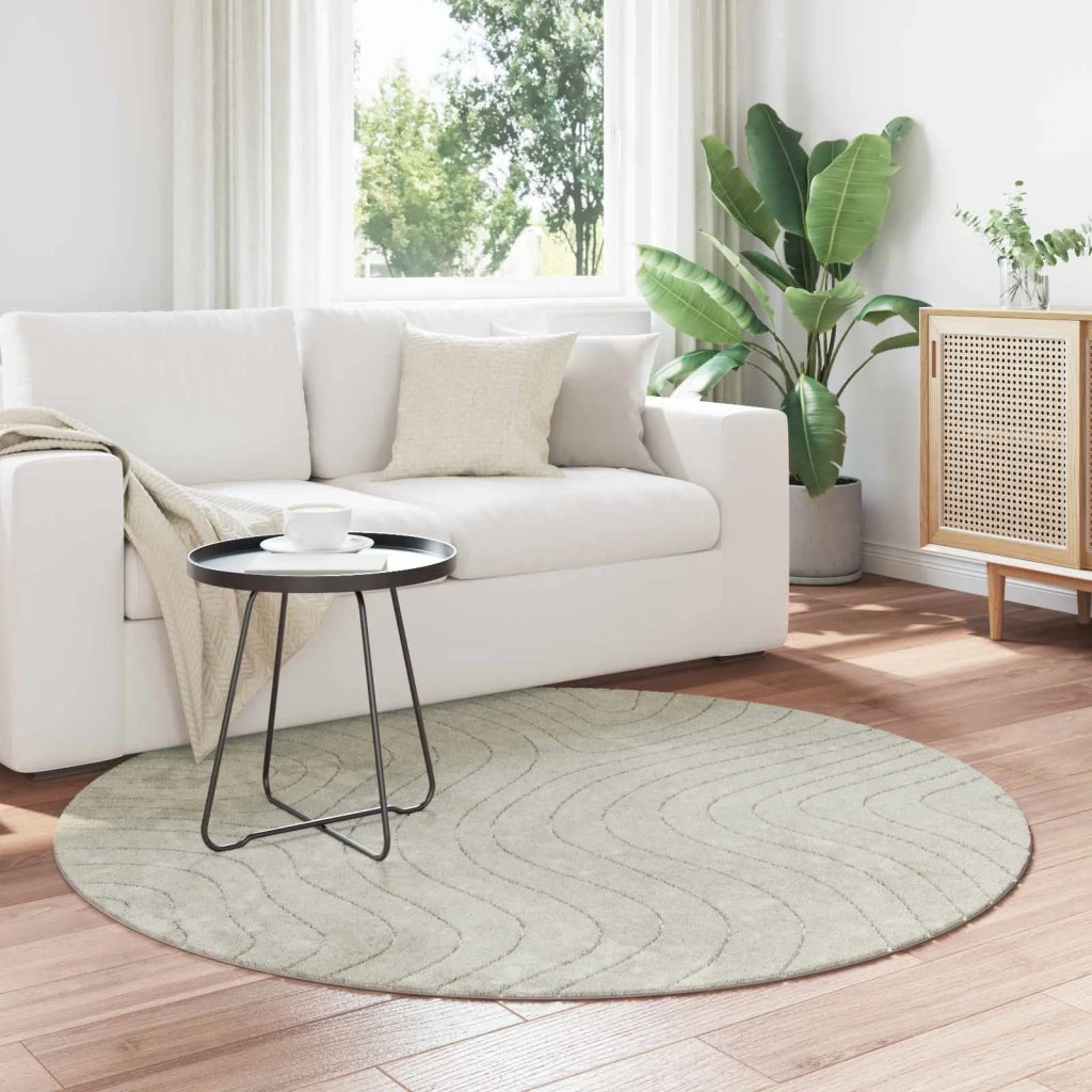 Tappeti per area Rotondo PALMERAS Verde Ø 160 CM Poliestere 42022659