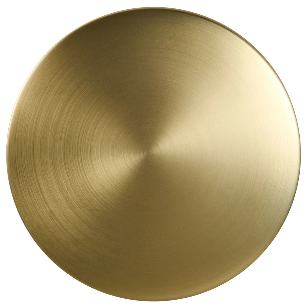 Set di 2 applique da esterno a LED rotonde per illuminazione d'accento, IP65, alluminio ottone, design moderno
