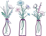 vaso di fiori viola - elegante decorazione rustica per la campagna - regali di benvenuto - decorazioni per bagno, sala da pranzo, soggiorno