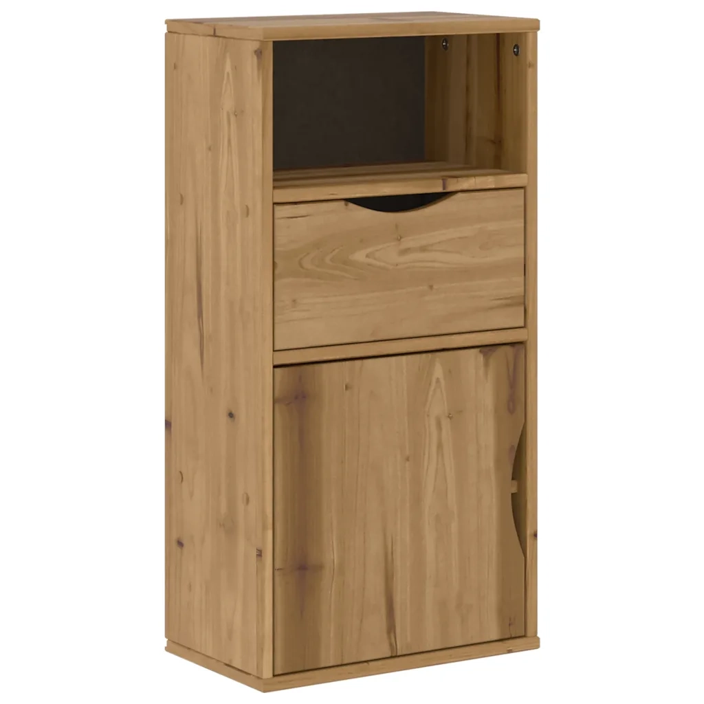 Mobile TV 5 pz con Contenitore ODDA in Legno Massello di Pino 3365378