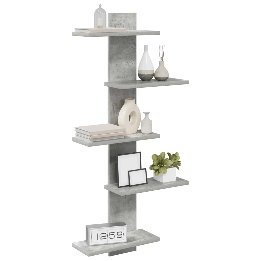 Mensola a muro flottante Grigio Cemento 48,5 x 15 x 101 cm 8012199