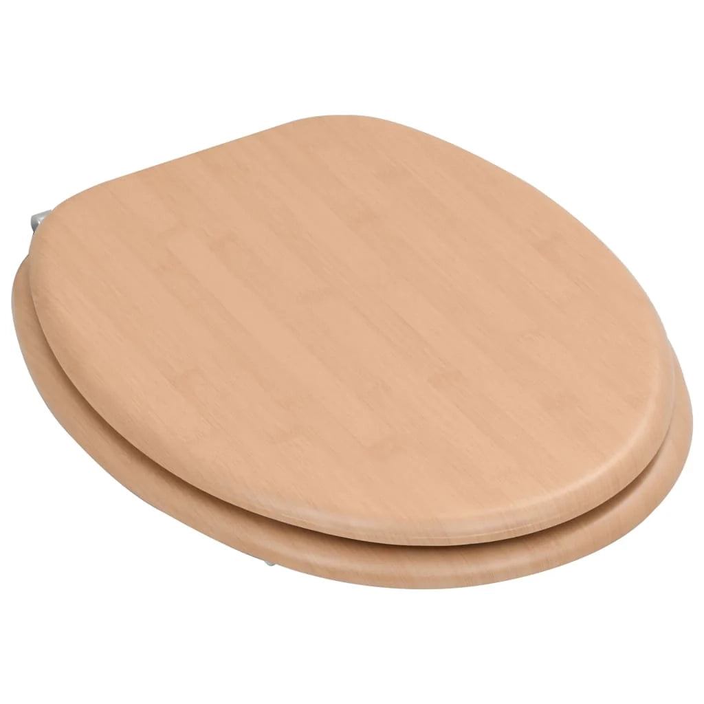 Set di due sedili per WC con coperchio MDF design bambù 02_0002963