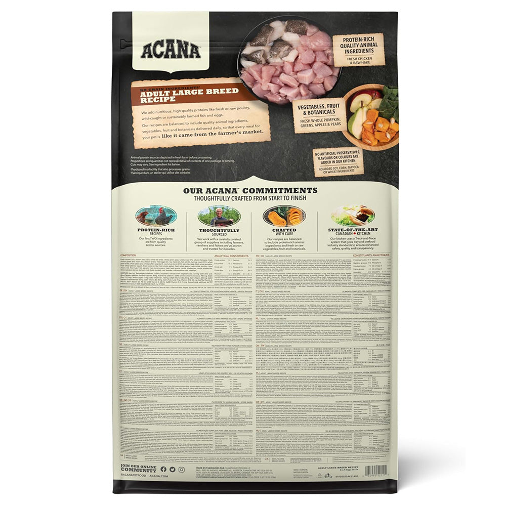 Acana Adult Large Breed Recipe Grain Free 11,4kg