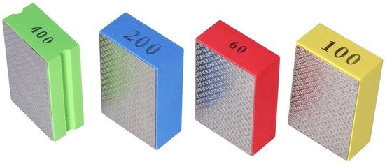 Polijstpads in Diamante a Corolla 60/100/200/400 - Blocchi di Spugna Riciclabili per Raschiare - Adatti per Pavimento in Cotto/Glass/Metallo - Per Raschiatura Finale da Grossa a Sottile