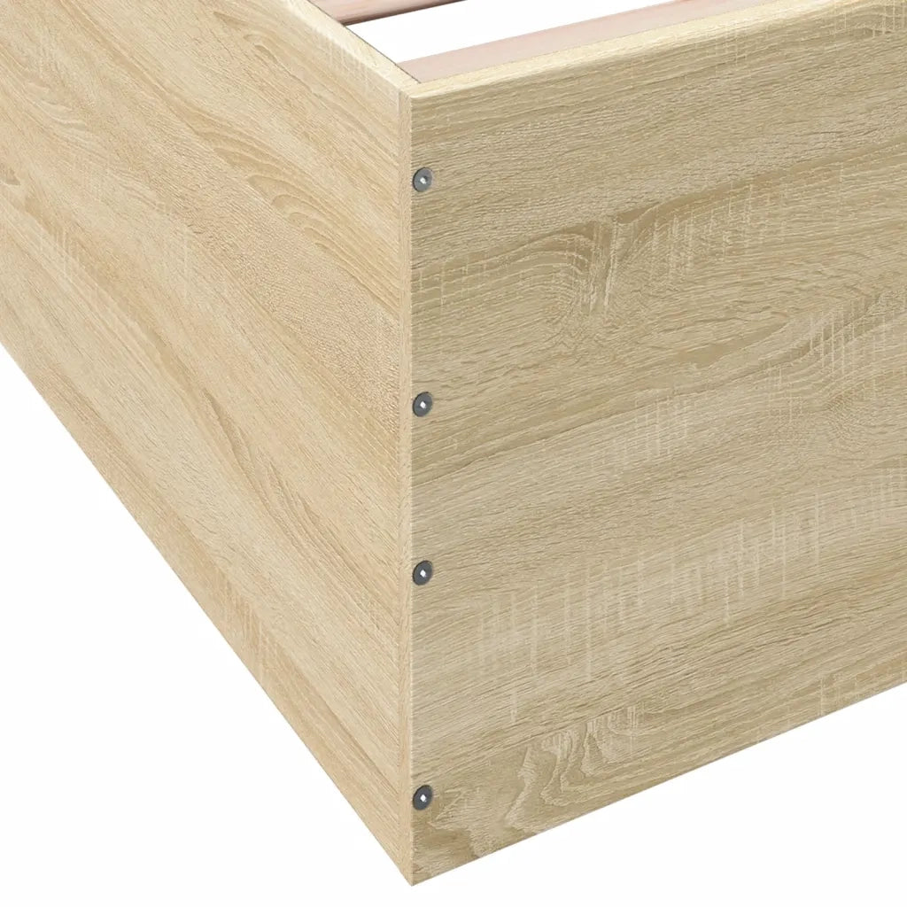 Giroletto-Struttura Letto Rovere Sonoma 90x200 cm in Legno Multistrato 442286