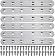 Connettore a Placca a Supporto Laterale Destro con Viti 6 pezzi 160x20x3mm per Lavatrice