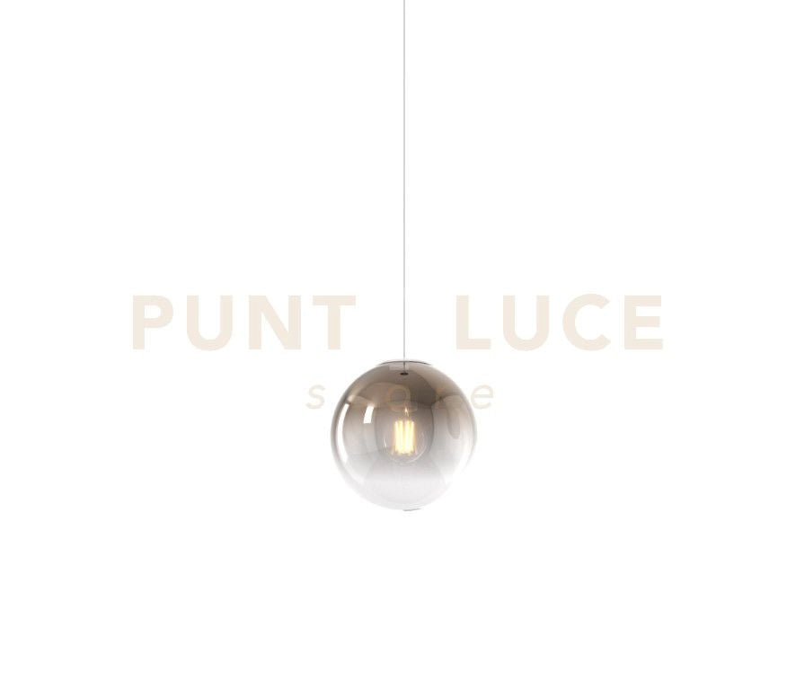 SOSPENSIONE 1 LUCE ATTACCO E27 IN VETRO BIG ECLIPSE D20CM BRONZO ROSONE ACQUISTABILE SEPARATAMENTE