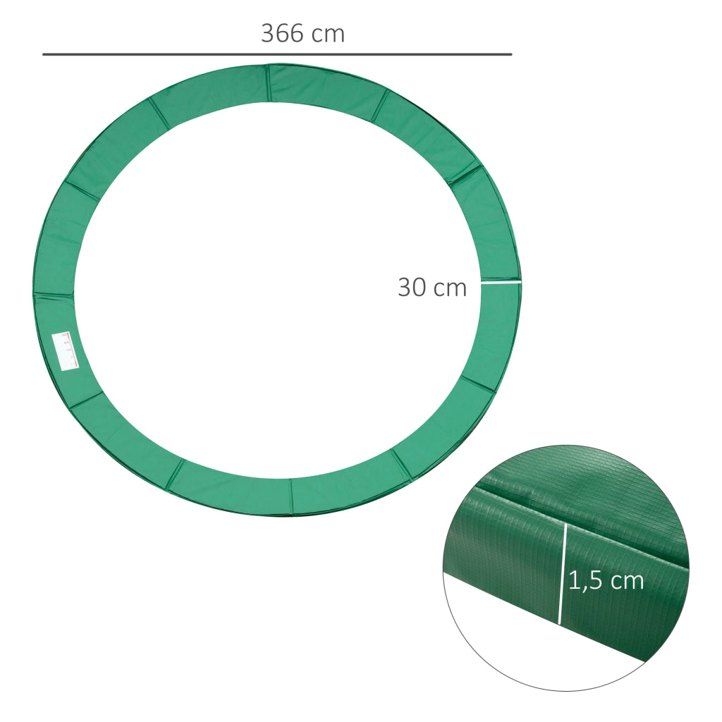 Copertura di Protezione per Trampolino ¨C Zephmum ¨C Verde ?366 cm