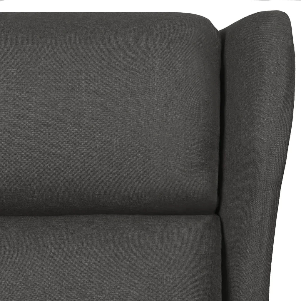 Poltrona Massaggiante Grigio Scuro in Tessuto 348517