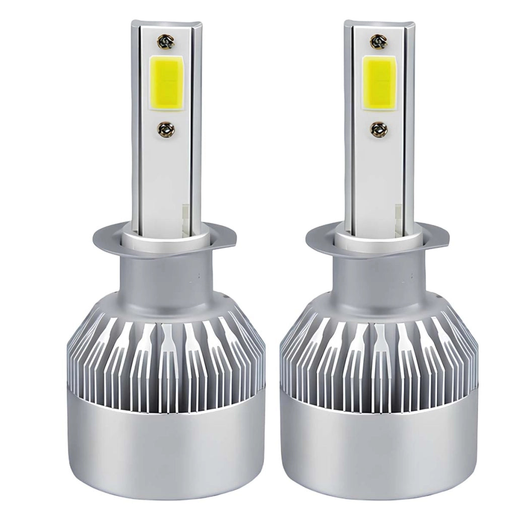 Confezione da 2 Lampadine LED per Auto H11 30W 6000K 3600LM con Dissipazione Termica Argento Avizar
