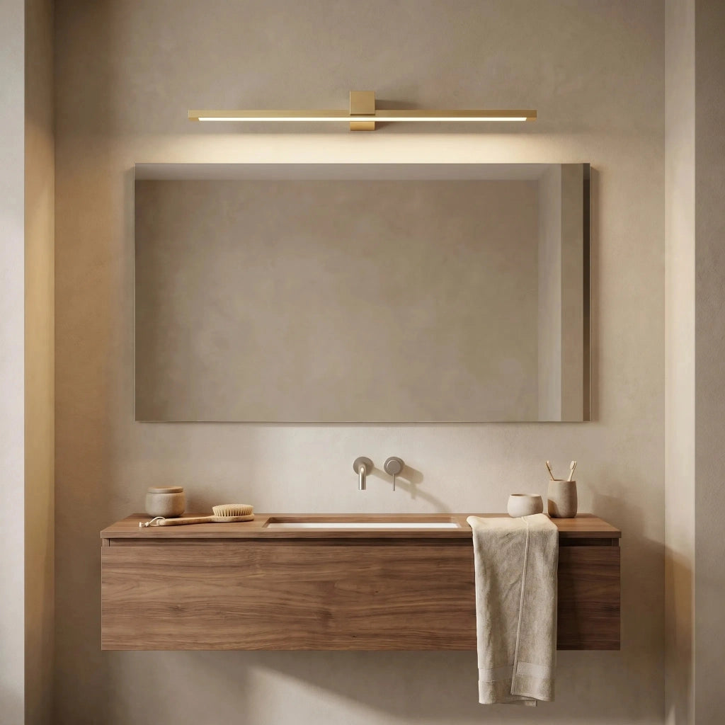 Applique Da Bagno Led Swe048-1w 80cm Gold Brush