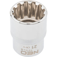 Topex 08-593 chiave a bussola sp spline 1/2, 21 mm ds