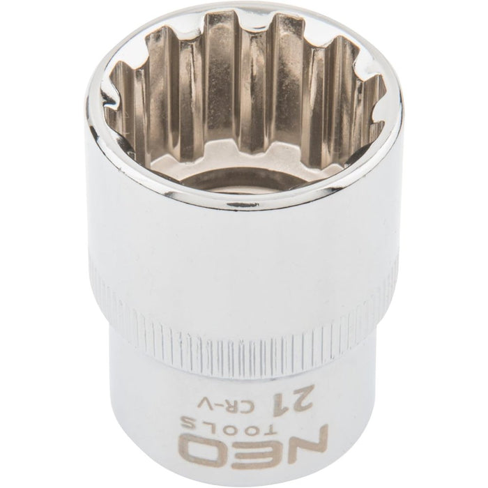 Topex 08-593 chiave a bussola sp spline 1/2, 21 mm ds