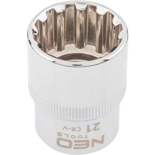 Topex 08-593 chiave a bussola sp spline 1/2, 21 mm ds