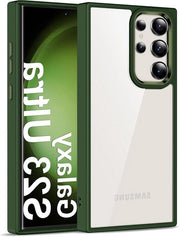 Case Premium per Samsung Galaxy S23 Ultra 5G - Transparenza - Anti-reflessione - Retro con copertura rigida - Bordo morbido - Resistente al graffio - Protezione contro cadute - Qualità militare