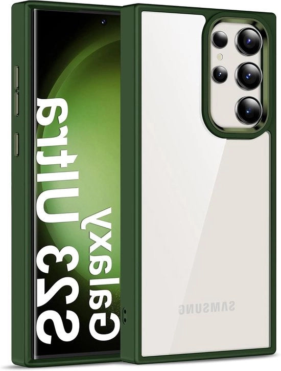 Case Premium per Samsung Galaxy S23 Ultra 5G - Transparenza - Anti-reflessione - Retro con copertura rigida - Bordo morbido - Resistente al graffio - Protezione contro cadute - Qualità militare