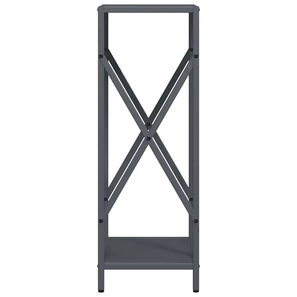 Rastrelliera per Legna da Ardere Antracite 34x25x70 cm 864321