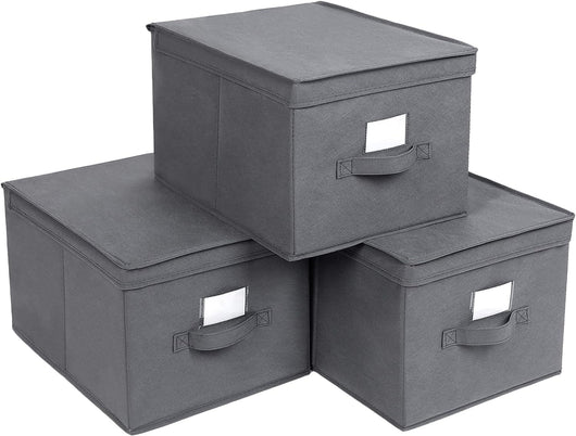Set organizer per guardaroba VALORA, grigio, pratica soluzione di archiviazione x3 RFB03G
